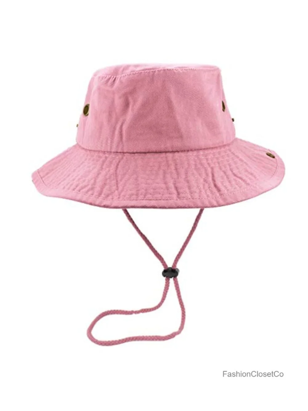 100% Cotton Stone-Washed Adjustable Bucket Safari Sun Hat